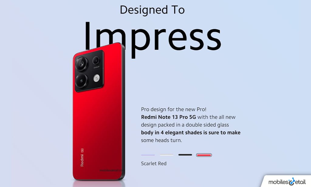 Redmi Note 13 Pro 5G Scarlet Red img2