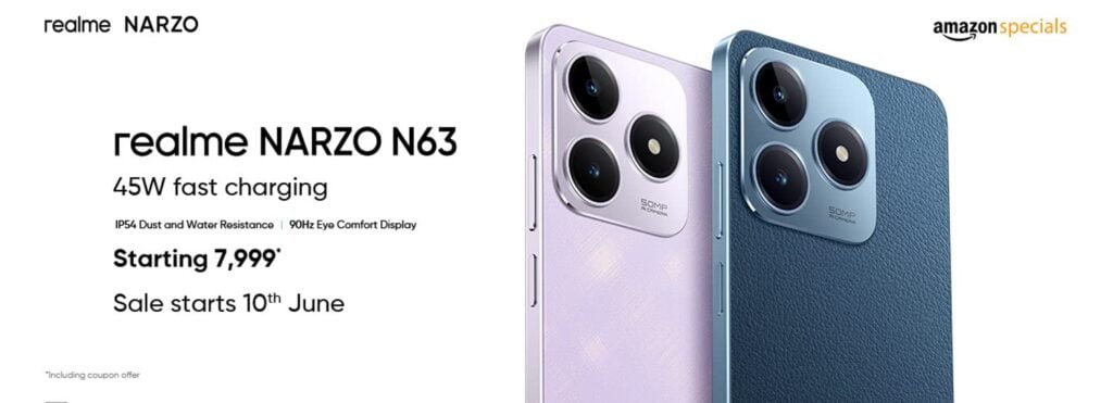 realme narzo N63 Banner